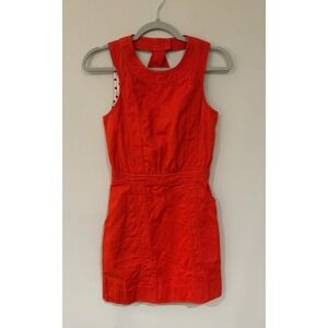 Marc by Marc Jacobs Orange Polka Dot Open Back‎ Sleeveless Dress Size 0